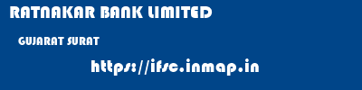 RATNAKAR BANK LIMITED  GUJARAT SURAT    ifsc code